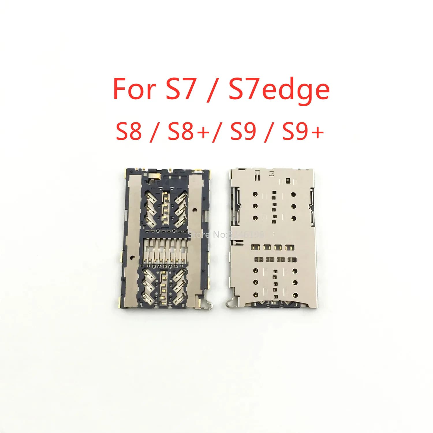 Slot per supporto per scheda di memoria Micro SD per lettore di schede SIM da 2-10 pezzi per Samsung Galaxy S7 S7edge S8 S8 Plus S9 S9 Plus Sostituisci la parte