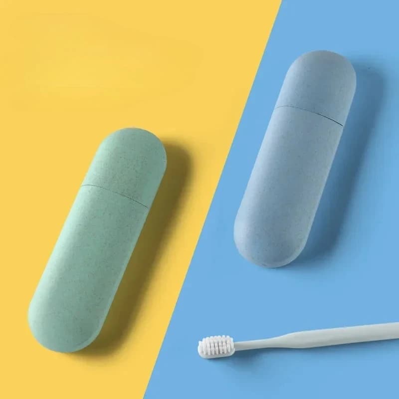 Custodia per spazzolino da viaggio portatile Porta dentifricio da esterno Custodia protettiva per spazzolini da denti