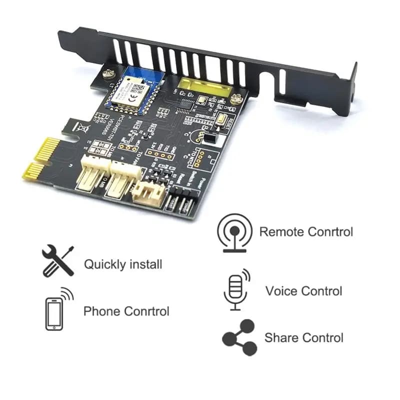 ABAN Tuya WIFI Computer Remote Boot Card Remote Control Wireless Switch Module for Computer Work with Home Tmall