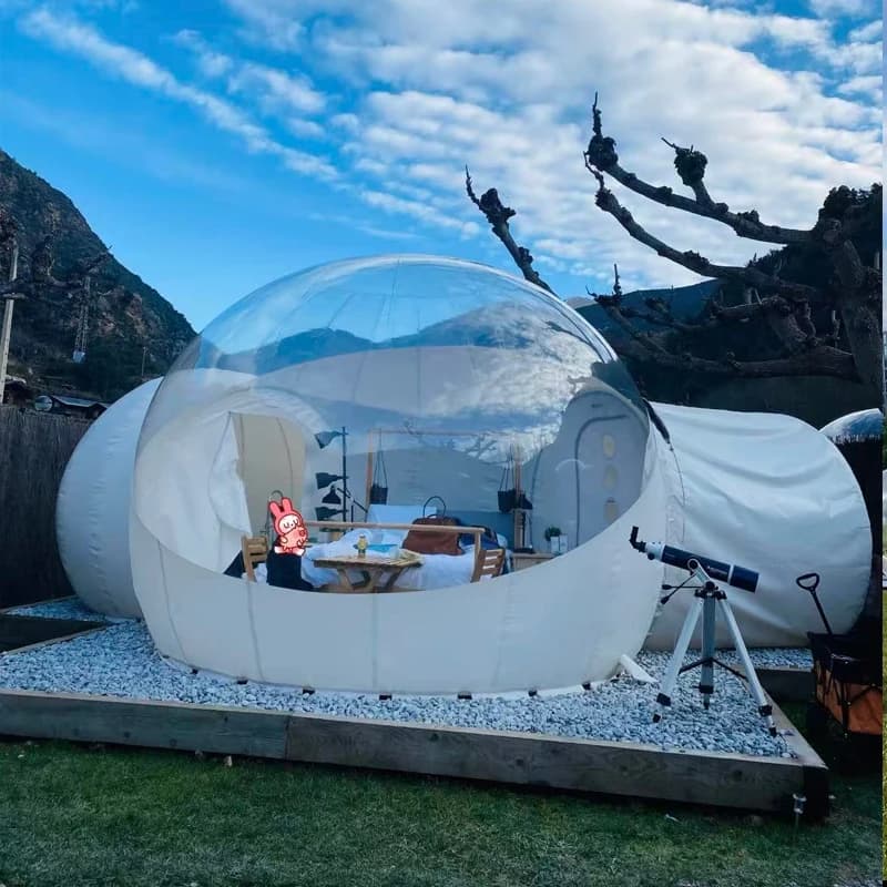 Outdoor Restaurant Transparent Tent Camp Bubble House Starry Sky Room Scenic Area Homestay Exhibition Spherical Tent Hotel
