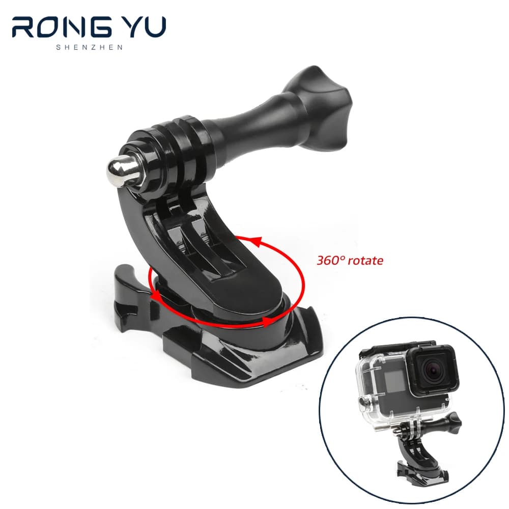 Supporto adattatore gancio J rotazione di 360 gradi sgancio rapido per GoPro Hero 13 12 11 8 7 9 10 DJI Osmo Action 6 5pro 4 3 accessori