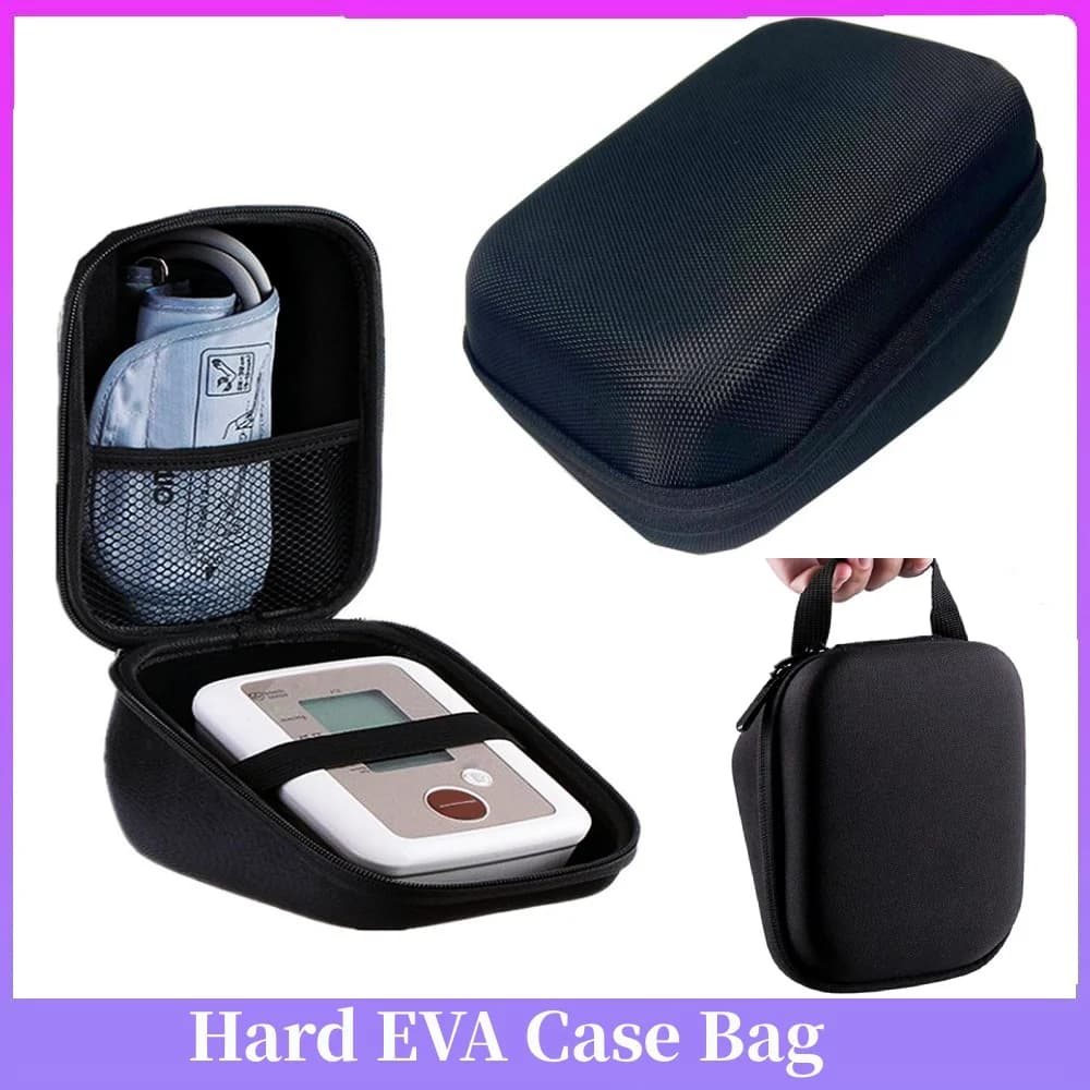 Anti-scratch rigid travel bag, rigid carrying case, travel bag for transportation and storage for Omron Yuwell blood pressure monitor