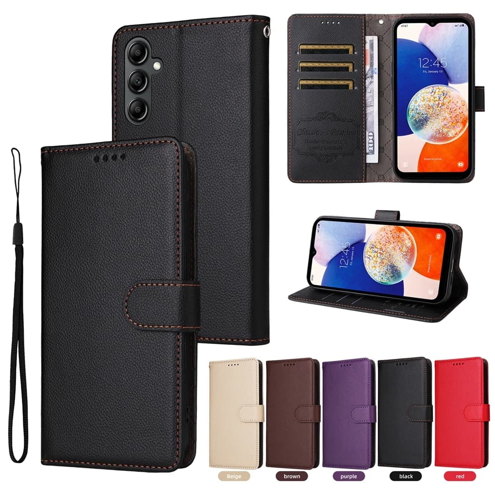 Custodia a portafoglio con blocco RFID per Samsung Galaxy A05 A05S A06 A13 A14 A15 A16 A22 A23 A24 A25 A32 A33 A34 A35 A36 A54 A55 A56 Cover