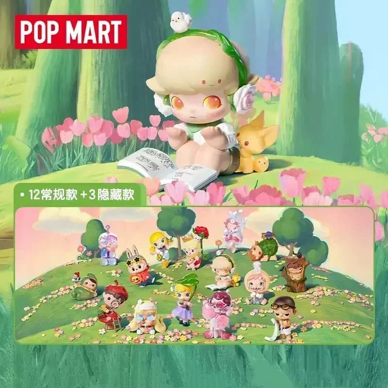 POP MART Serie mano nella mano Scatola cieca Giocattoli Kawaii Anime Action Figure Modello di cartone animato Decorazioni per la casa Bambole da tavolo Regalo per ragazze