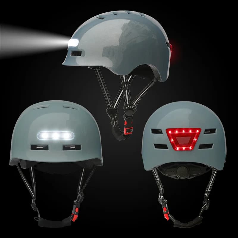 NEW cycling helmet bike rear LED headlight smart bike electric bicycle for adults MTB road scooter for sports helmet urban man 2 #