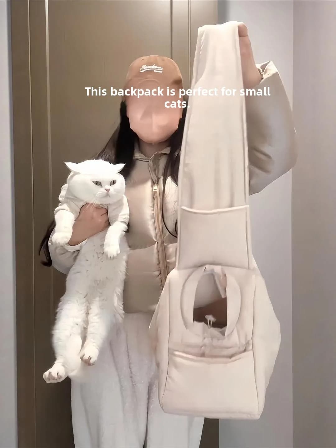 Borsa Portatile Leggera e Calda per Animali Domestici, Borsa a Tracolla per Cani, Borsa da Passeggio Antiurto di Piccole Dimensioni, Trasportino per Animali