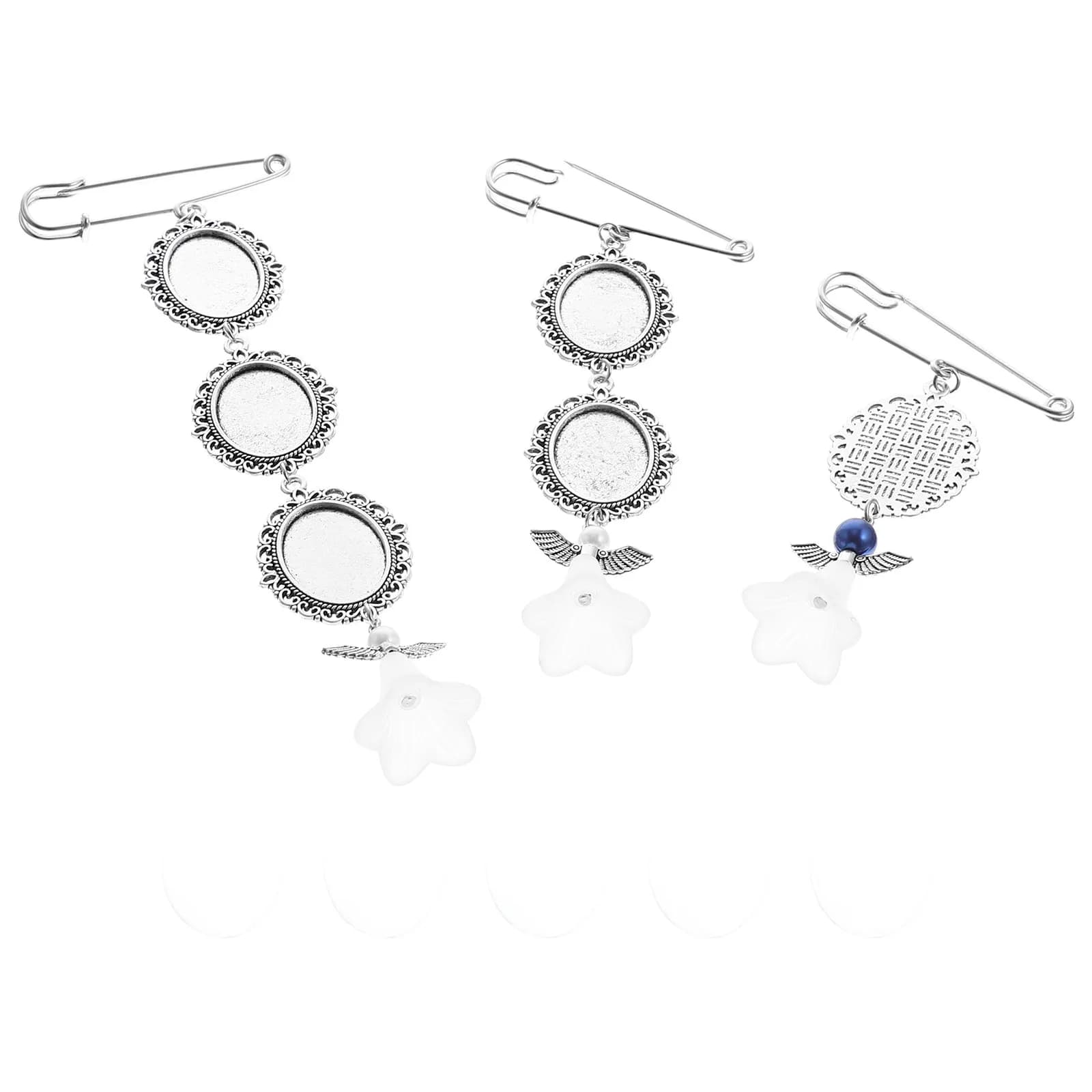 3 Pezzi Ciondoli Portafoto per Bouquet da Sposa in Lega e Vetro, Cornice Commemorativa, Forniture Fai da Te per Creazione Gioielli, Decorazioni per Braccialetti e Bouquet