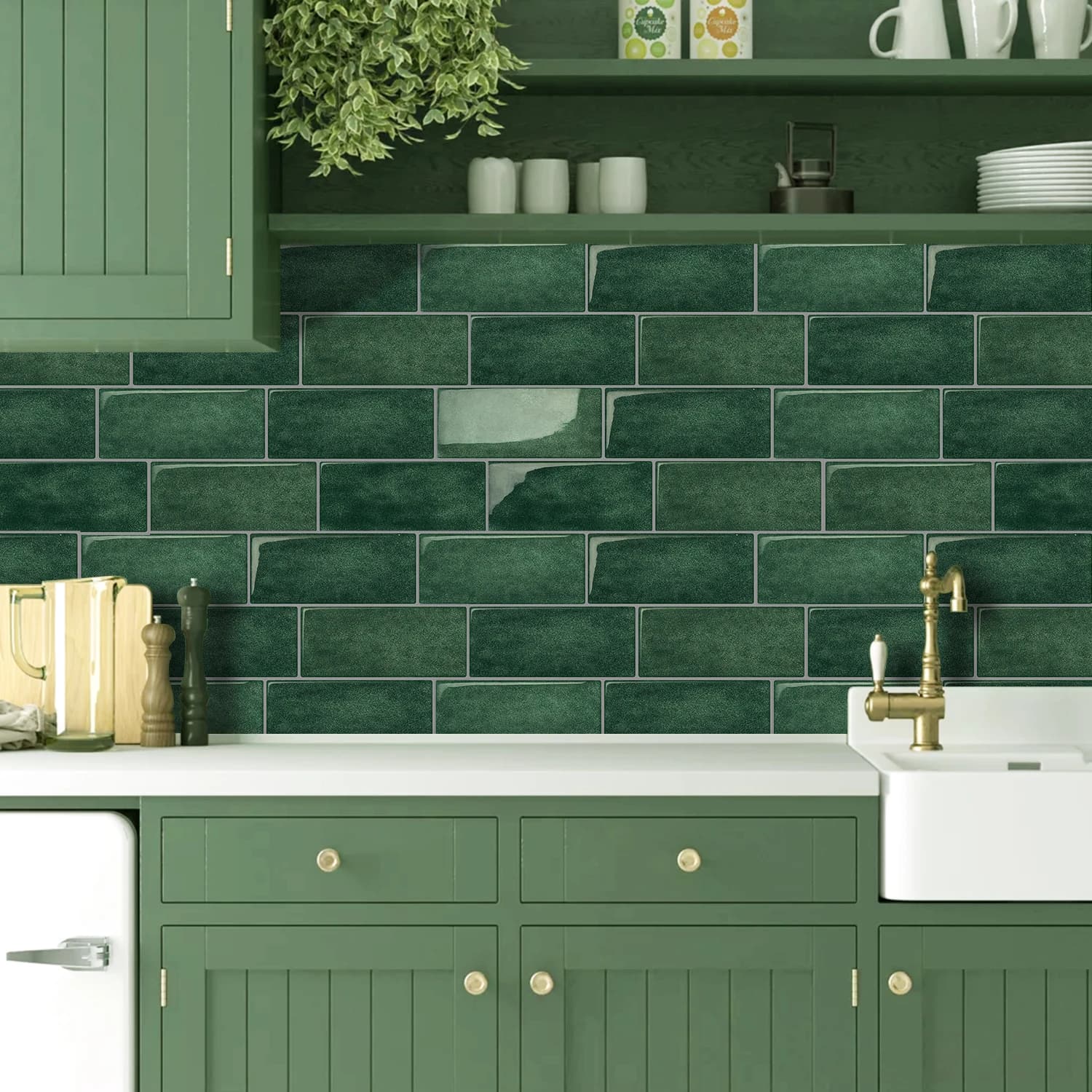 10 fogli Peel and Stick Wallpaper impermeabile Subway 3D Wall Tile Sticker facile da installare adesivo da parete di grandi dimensioni per la decorazione domestica