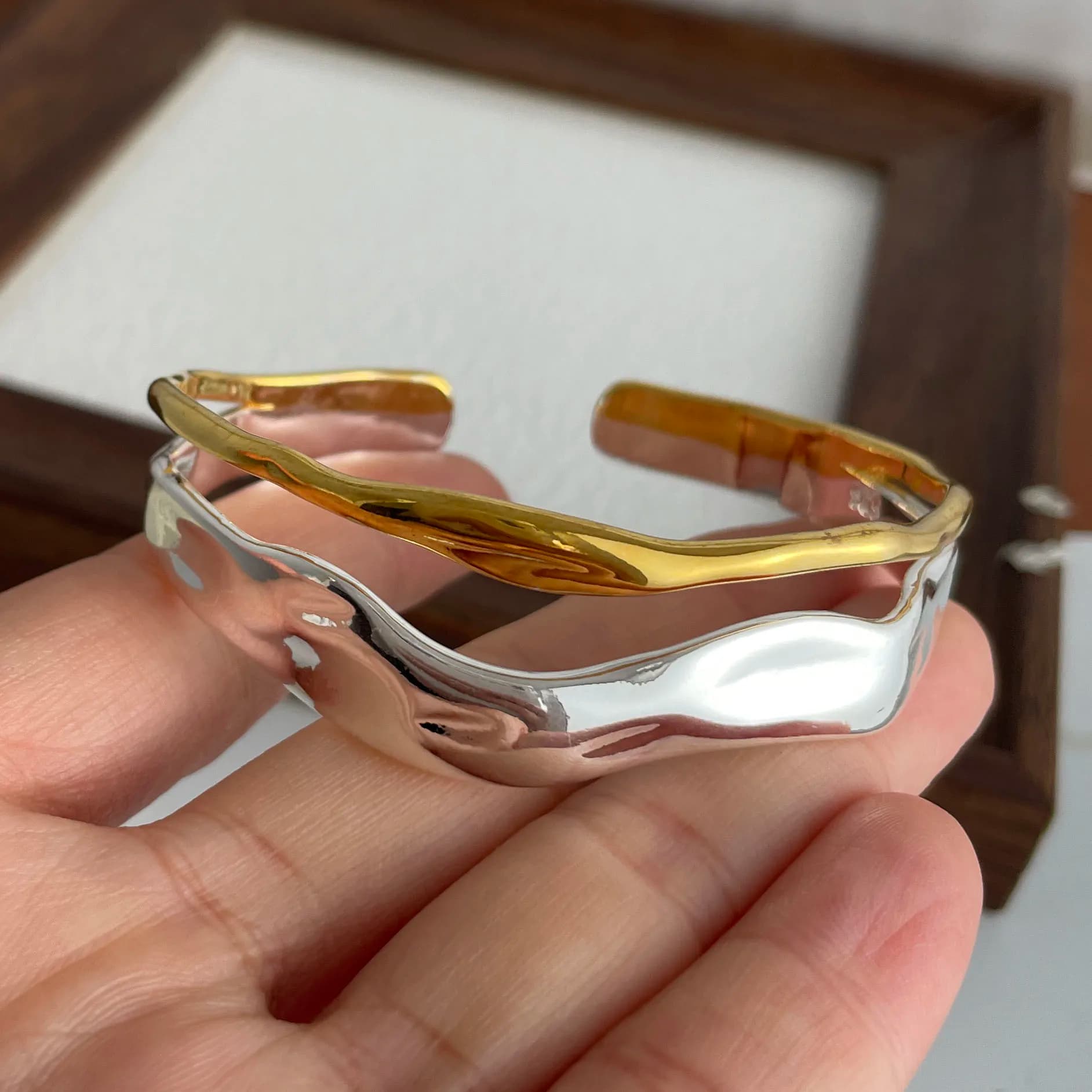Braccialetti in argento sterling 925 per donna uomo accessori a catena tendenza vintage semplice oro pendente a strati regalo di gioielli per feste