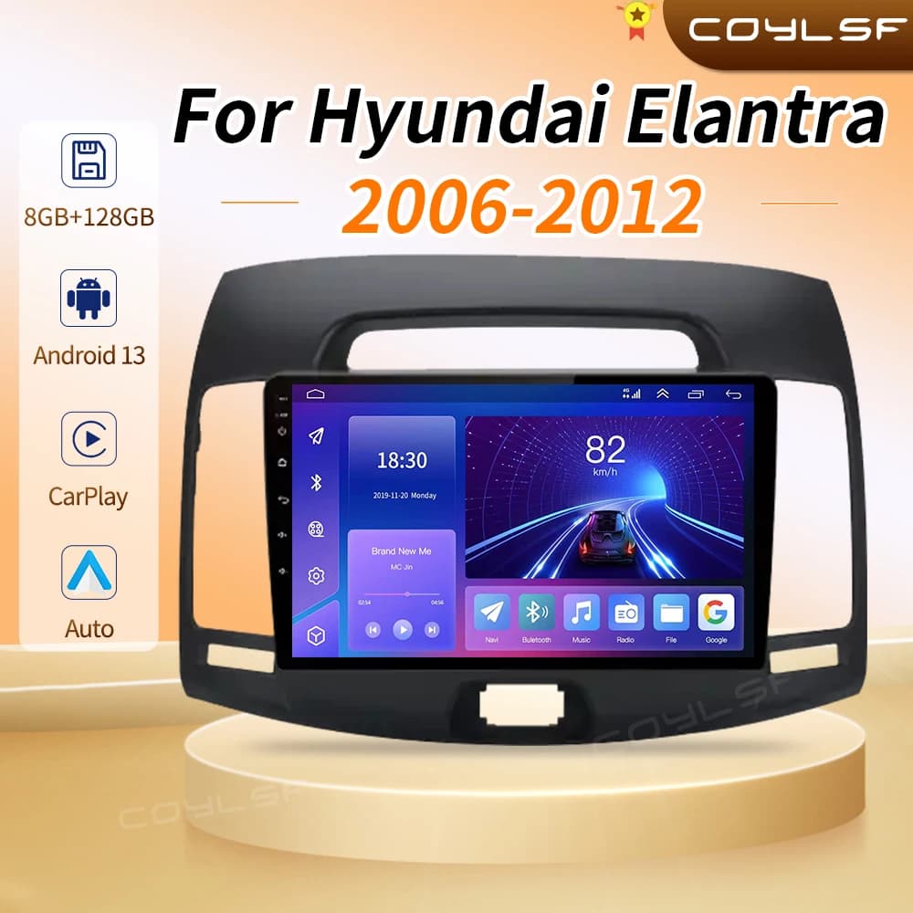 Per Hyundai Elantra 2006 - 2011 Android autoradio lettore Video multimediale navigazione GPS Carplay QLED Touch Screen Autp Stereo