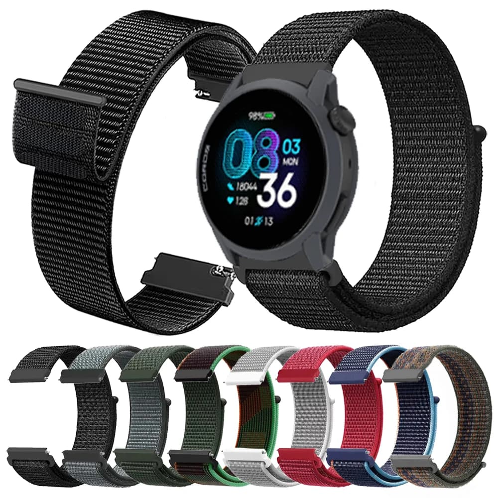 Bracciale in tessuto da 20mm 22mm per COROS PACE Pro 4 3 2 cinturino in nylon traspirante per COROS APEX 46mm 42mm 4 2Pro cinturini di ricambio