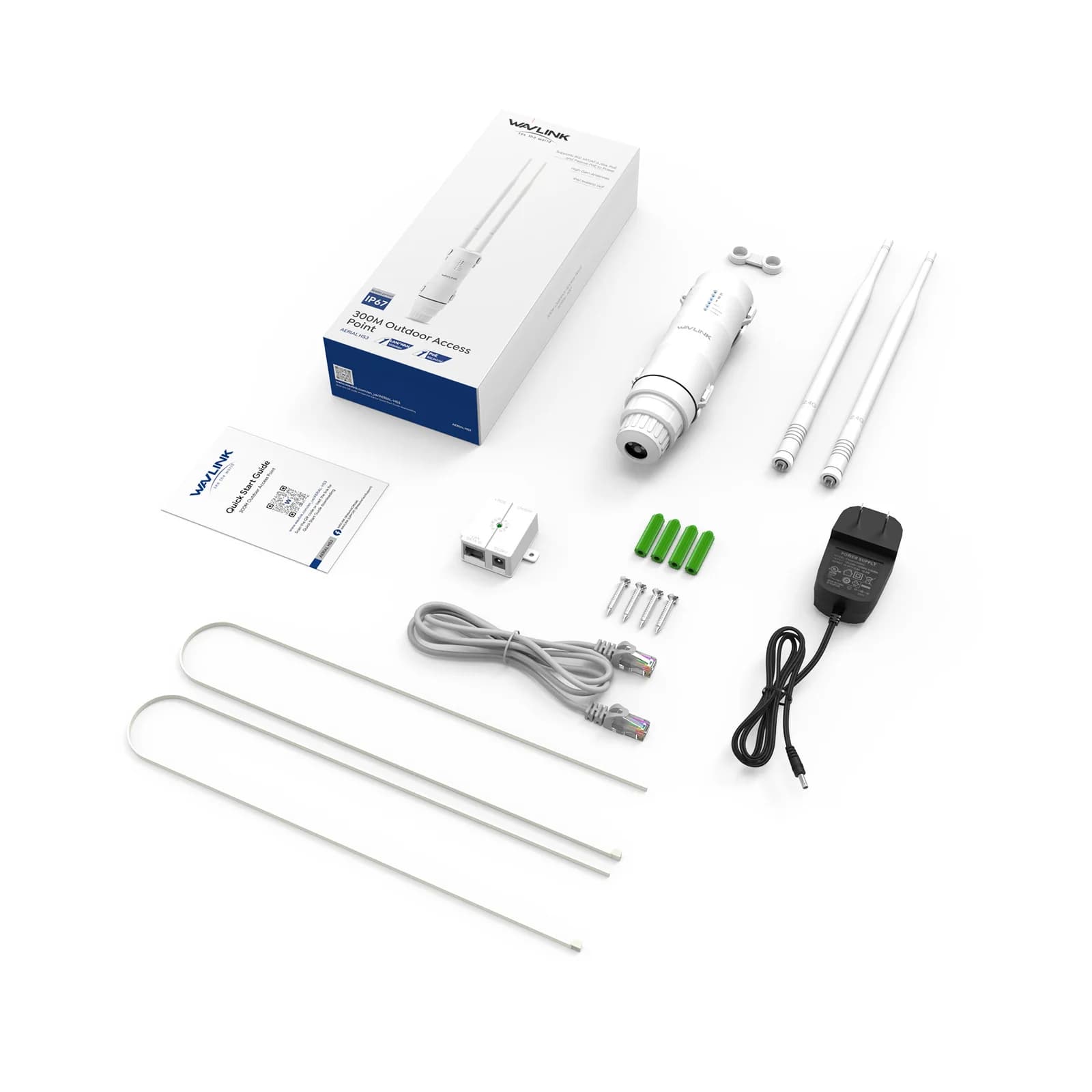 WN570HN2 N300 Outdoor WiFi AP with 2 Antennas Long-Range High-Power Wireless Repeater Router-HDF