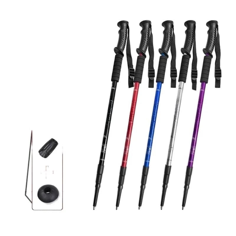 X3R trekking pole cane ultra-telescopic aluminum alloy crutch outdoor multifunctional men's and women's hiking cl