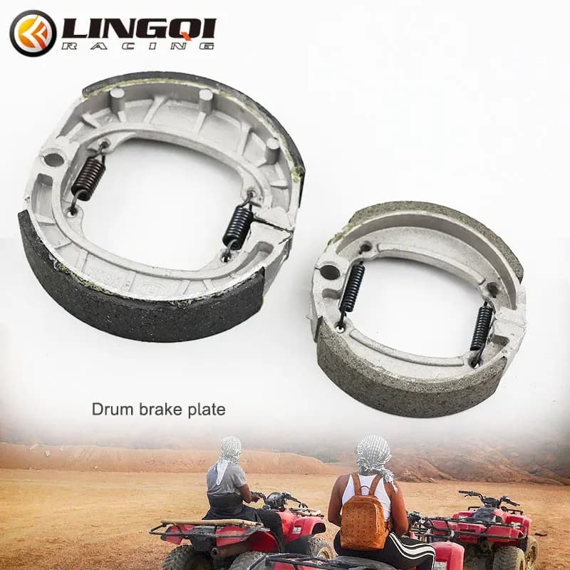 LING QI Pit Dirt Bike ATV Tamburo Freno A Disco Pedale Blocco Pastiglie 80mm 105mm Anteriore Posteriore Universale per Moto Scooter Elettrico Parti