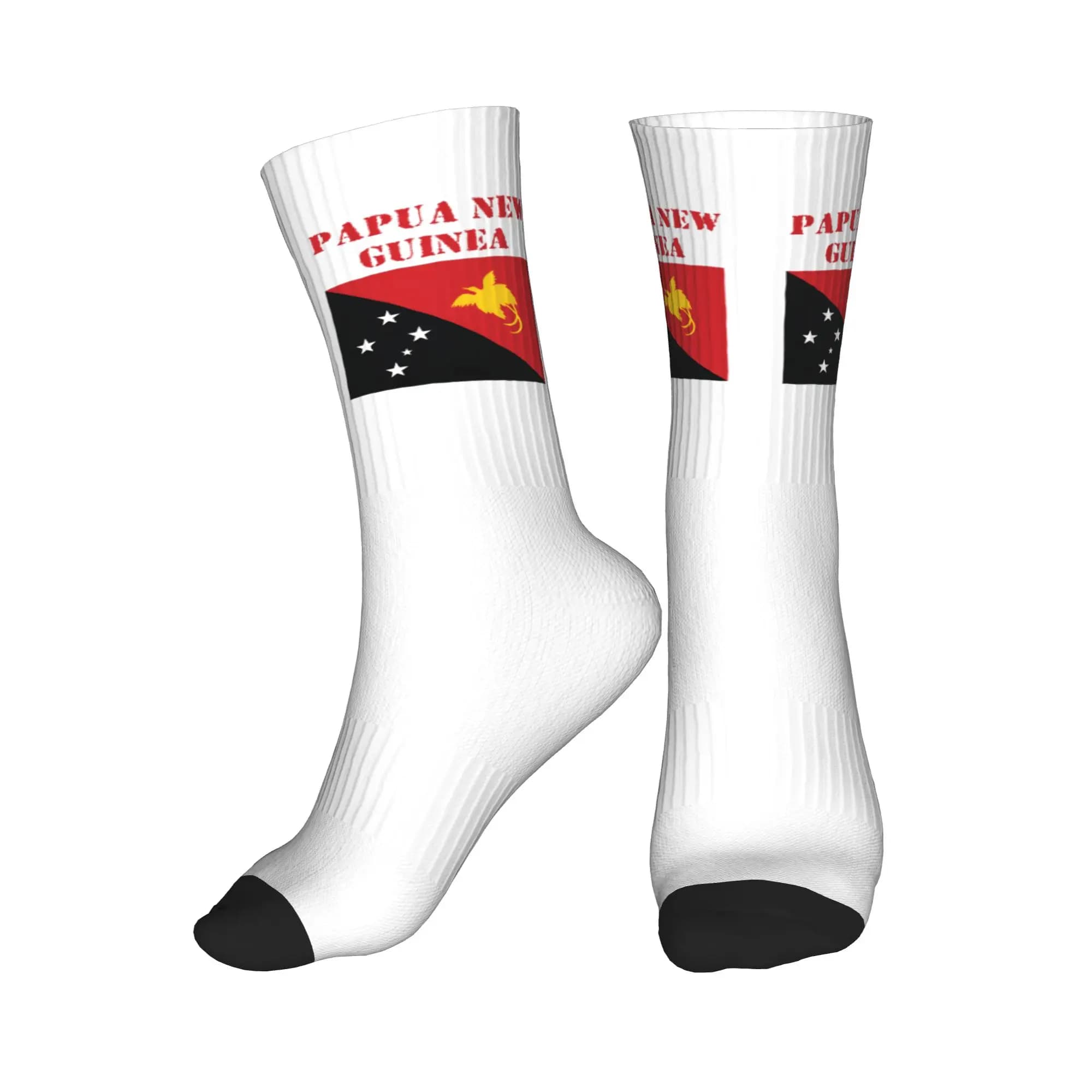 Fashionable socks with Papua New Guinea flag, basketball sports socks with hot 3D printing for men and women