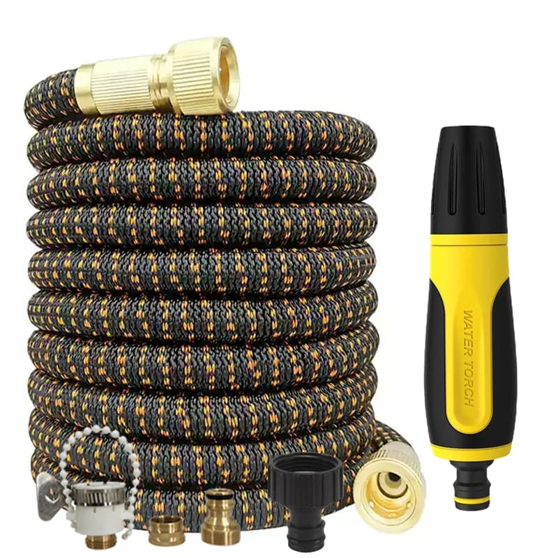 25FT-125FT Telescopic Hose, High-Pressure Direct Spray Water Gun, Multifunctional, Garden Watering And Car Washing Tool