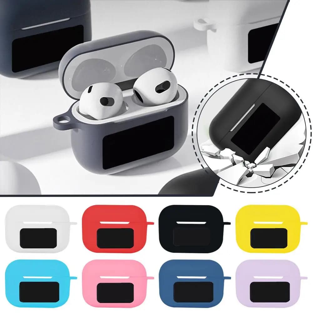 Per custodia A9 PRO con supporto touchscreen - Cover morbida in silicone antiurto per auricolari Bluetooth, protezione antigraffio