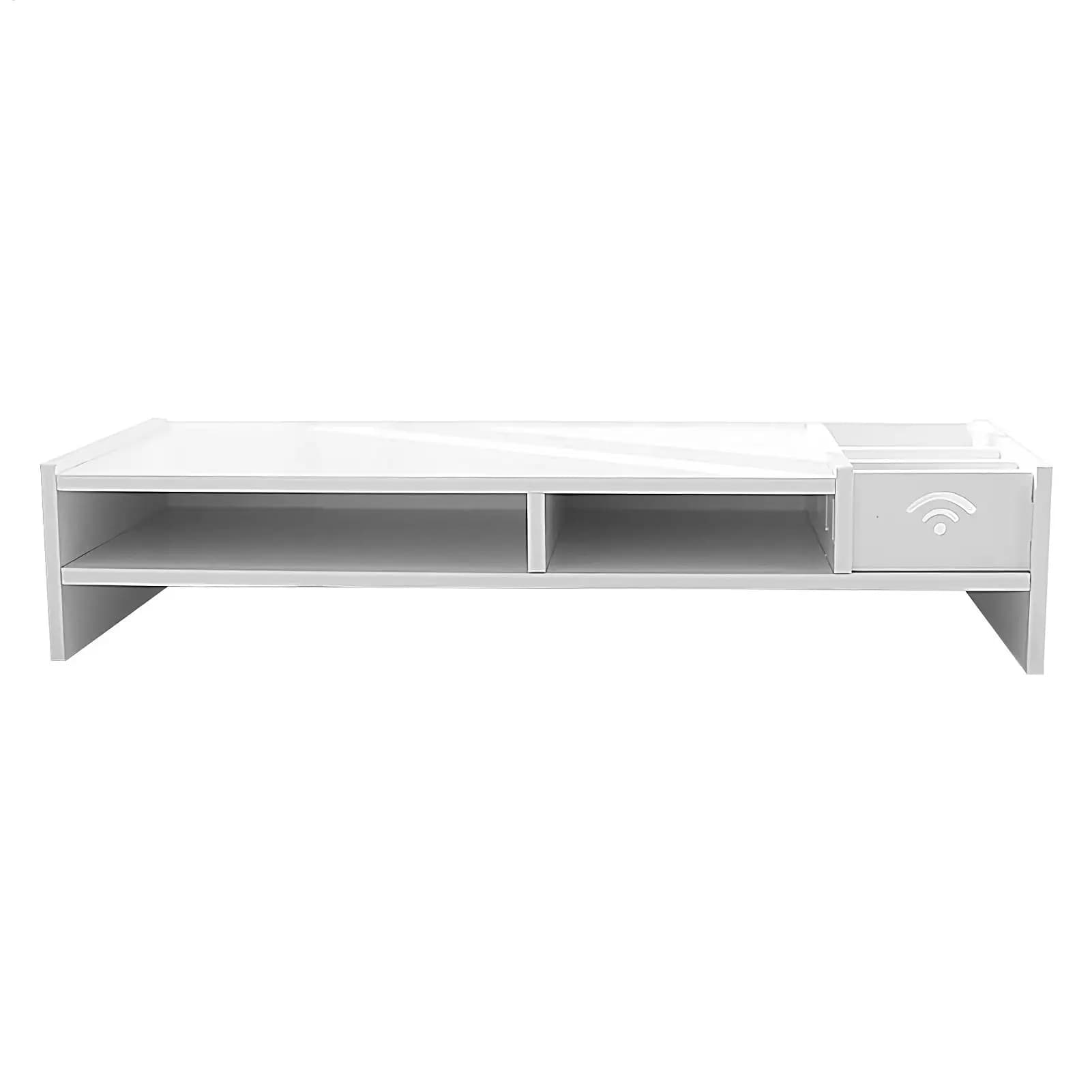Monitor Riser Holder Desktop Monitor Stand Office Display Organizer Keyboard Storage For Working Gaming Home Dorm School College