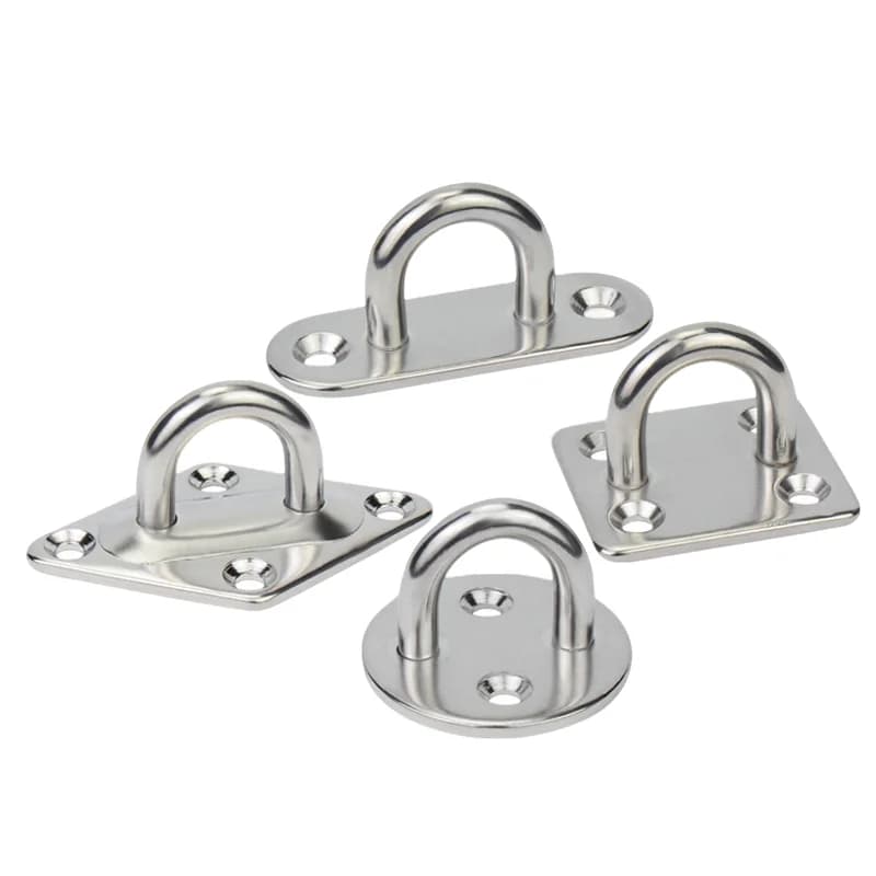 Gancio di montaggio Piastre per occhielli Gancio per montaggio a parete per fasce di resistenza per esercizi Altalena Hardware marino multifunzionale