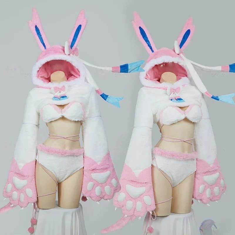 Costume cosplay Sylveon Nymphali Feelinara per Halloween, Natale, feste, costumi da gioco di ruolo alla moda per tutti i giorni