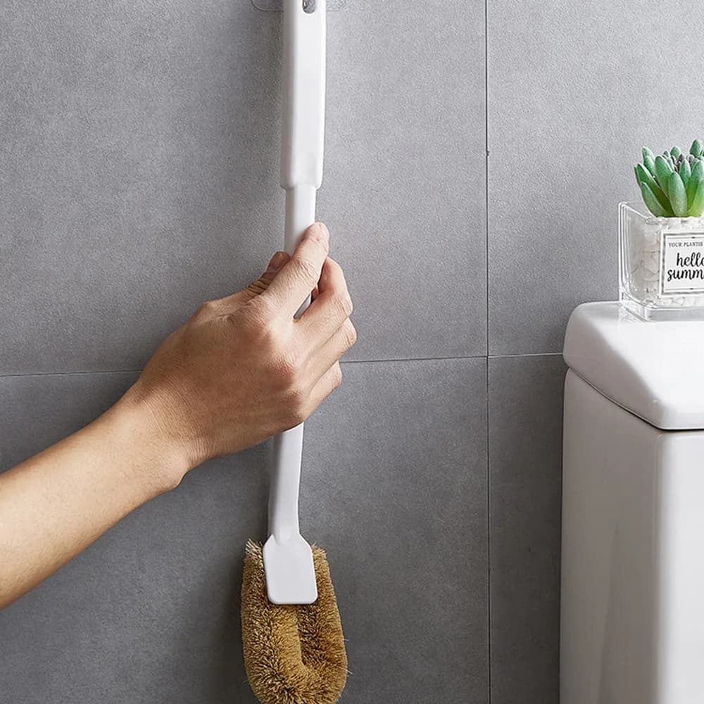 Strumenti creativi per la pulizia della spazzola per gli spazi angolari Strumenti per la pulizia del bagno Scopino per WC da bagno Scopino per WC domestico montato a parete