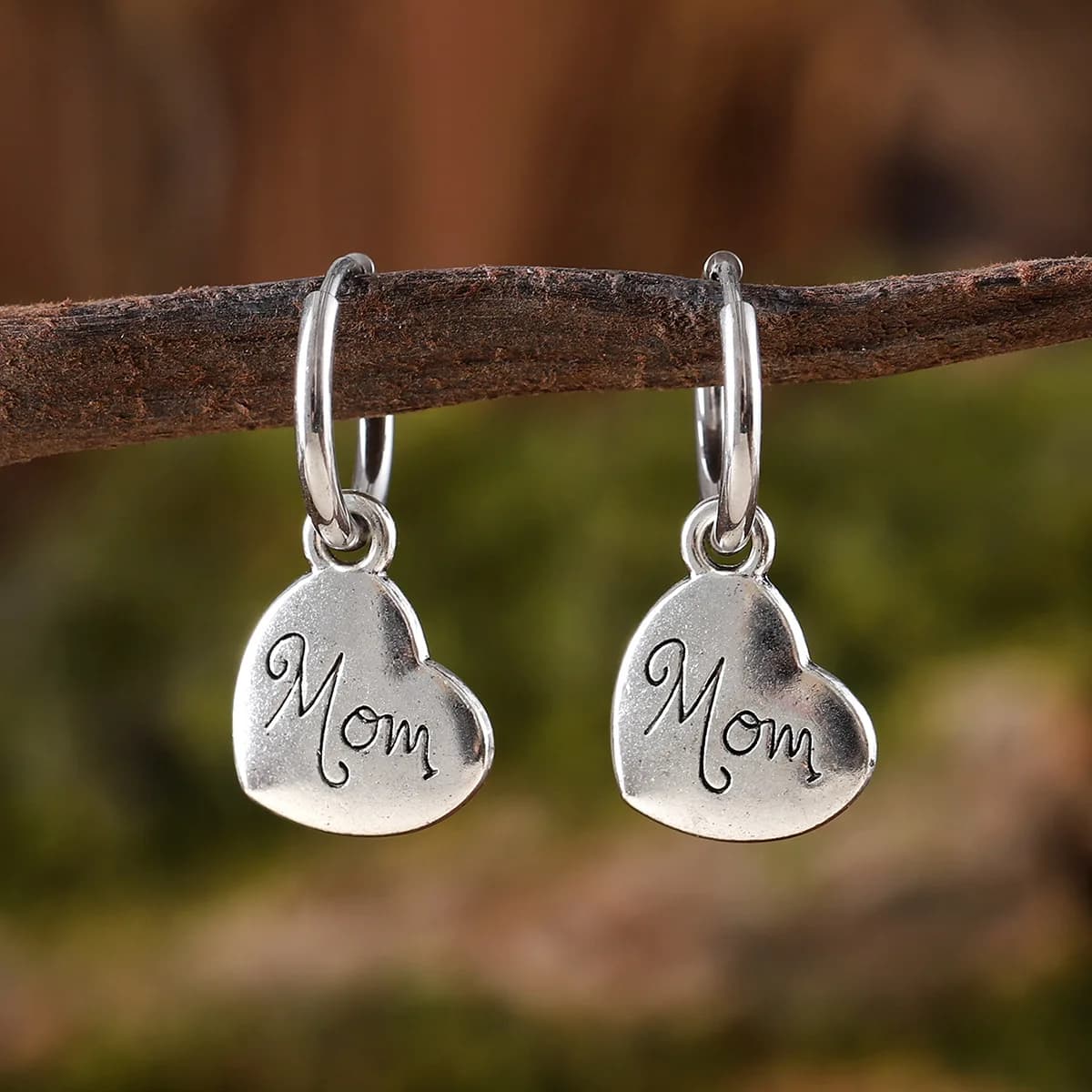 Accessori fai da te Europa e Stati Uniti: Orecchini alla moda di tendenza, orecchini pendenti a cuore dal design creativo, regalo per la festa della mamma