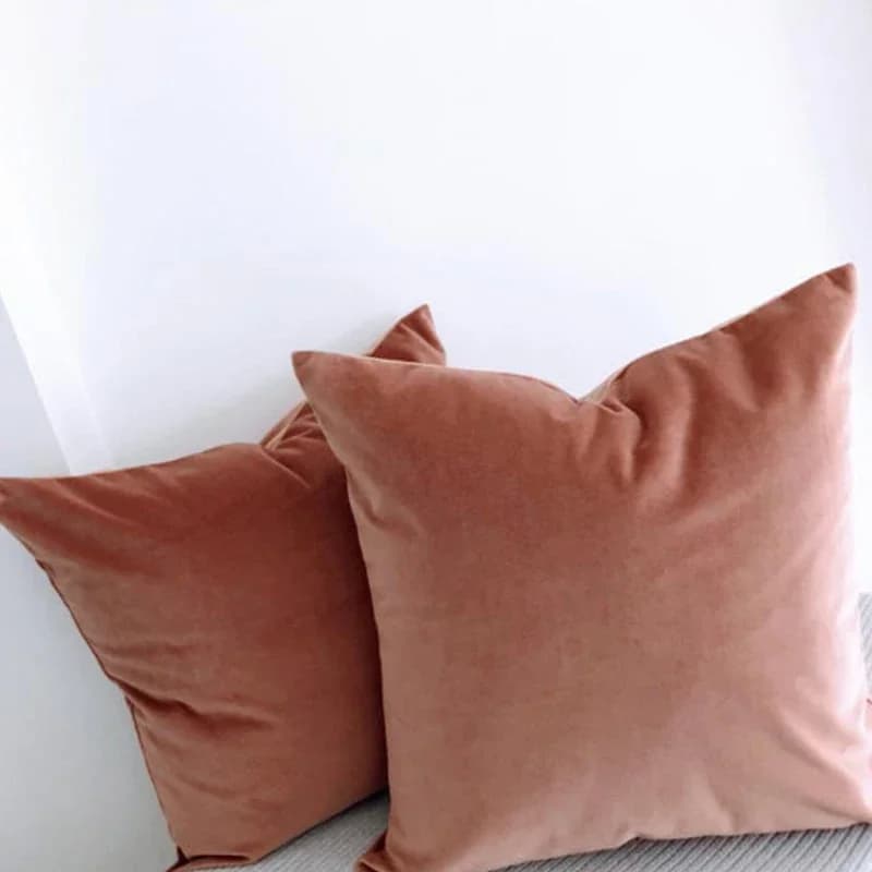 Watermelon red velvet pillow cover 45x45 cm 30x50 cm Decorative cushion cover for living room sofa 50x50 cm