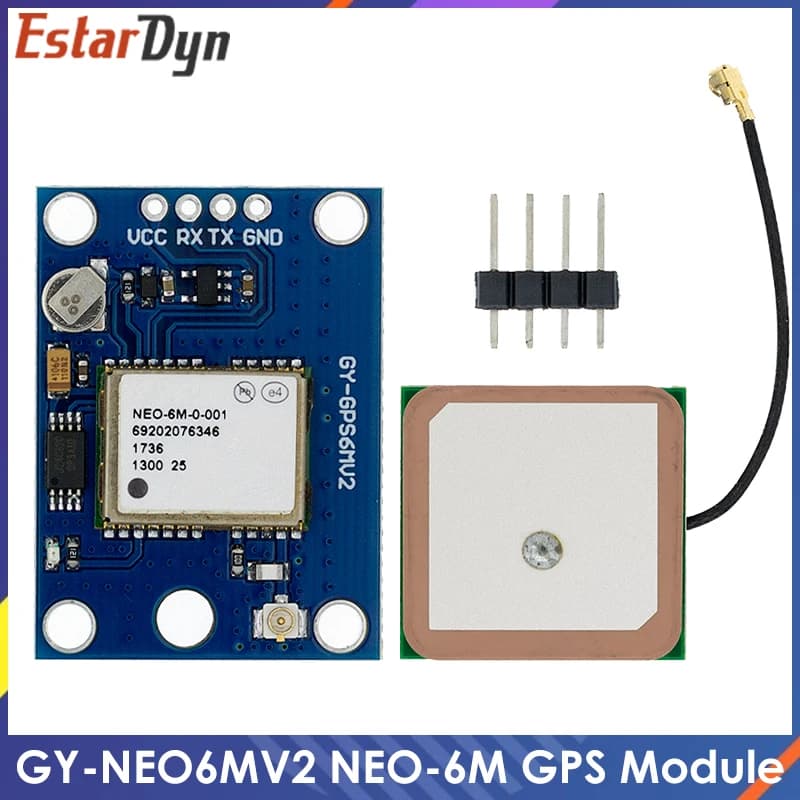 EstarDyn GY-NEO6MV2 New NEO-6M NEO6MV2 GPS module with flight control EEPROM MWC APM2.5 Large antenna for arduino