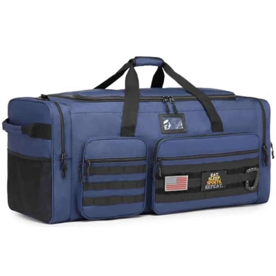Borsa da Viaggio Extra Large per Uomo, Borsa Resistente per Attrezzature Sportive, Borsa Grande per Hockey, Calcio, Baseball