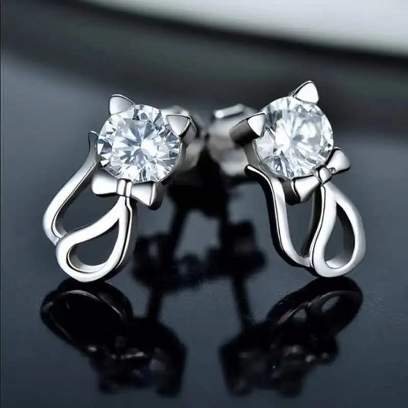 Nuovi orecchini in argento sterling 925 Moissanite per le donne Squisita fidanzata Matrimonio Fidanzamento Gioielli Regali di moda Festa