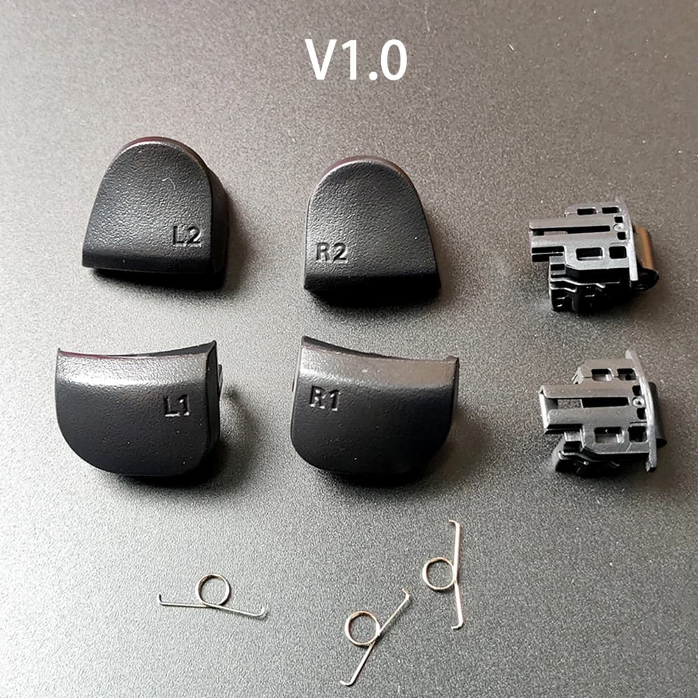 1 Set Nero Sostituisci R1 L1 R2 L2 Trigger Pulsanti Per PS5 010 020 030 Chiave di Gioco del Controller con Molla