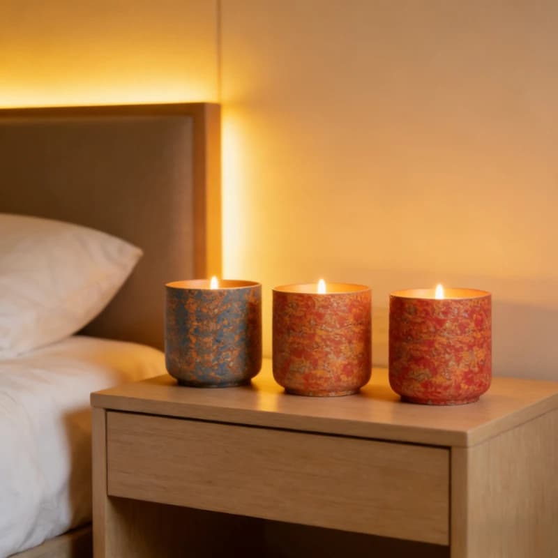 Nuovo Portacandele Vuoto in Ceramica, Decorazioni Uniche per Candele Profumate, Vaso per Candele Artistico e Creativo per la Casa, Ornamento Elegante