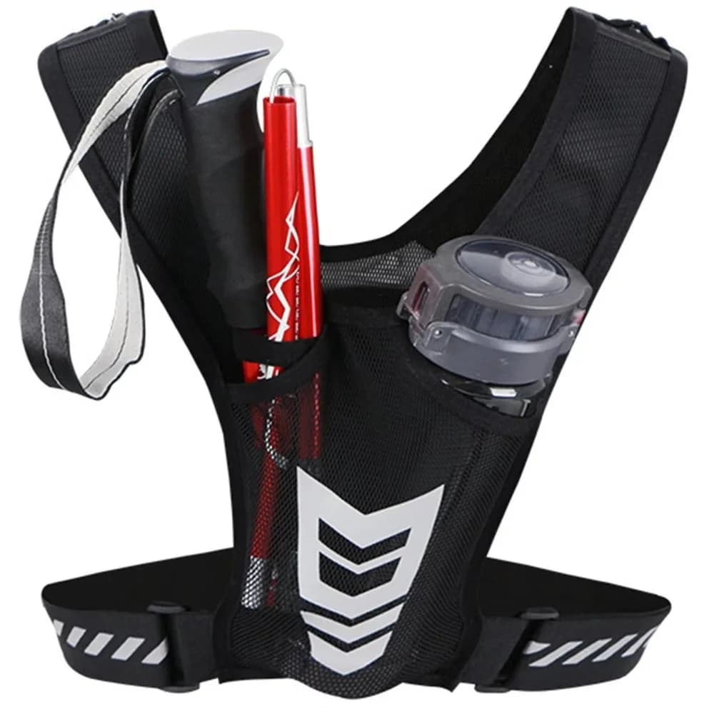 New breathable racing vest Ultralight phone pocket Moisturizing package Adjustable straps Water bottle Outdoor trail vest