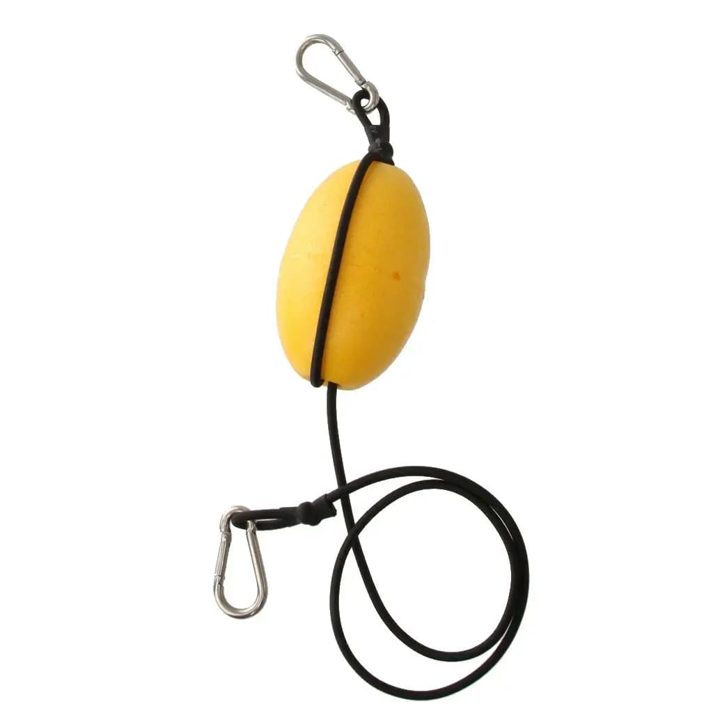 Corda di Ancoraggio Galleggiante per Kayak, Linea di Traino Nera e Gialla, Accessorio per Imbarcazioni, Canoe, Pesca e Attrezzatura da Kayak
