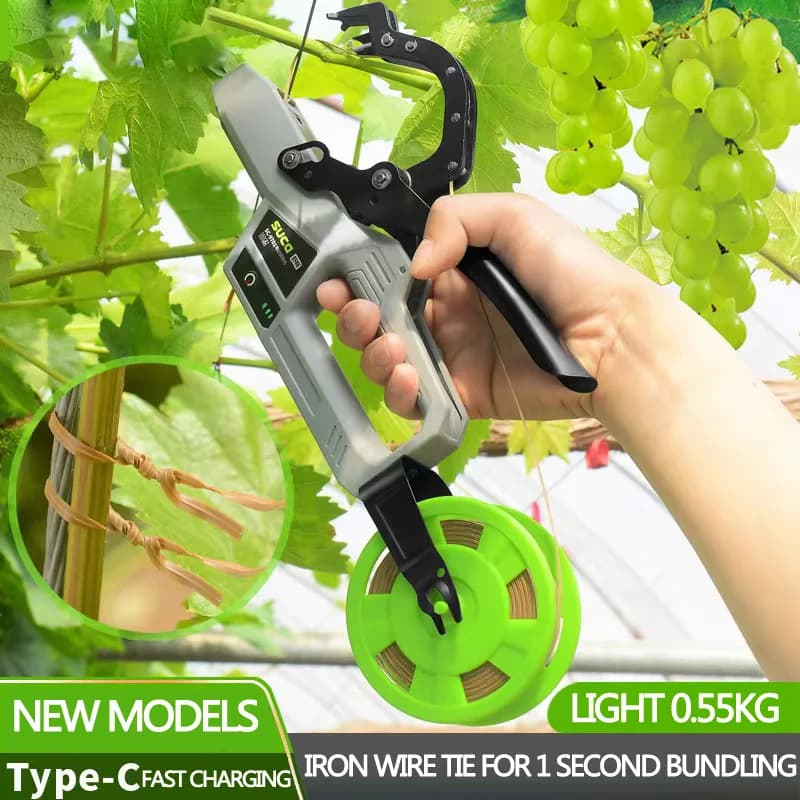 Electric binding machine for branches Plant binding machine Uva Vite Pomodoro Automatic binding machine for fruit trees