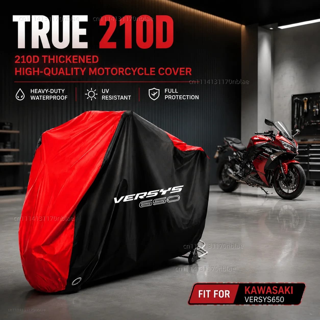 For KAWASAKI VERSYS 650 VERSYS650 ABS 2010-2020 2019 2015 210D Motorcycle Cover Waterproof Dustproof UV Moto Rain Cover