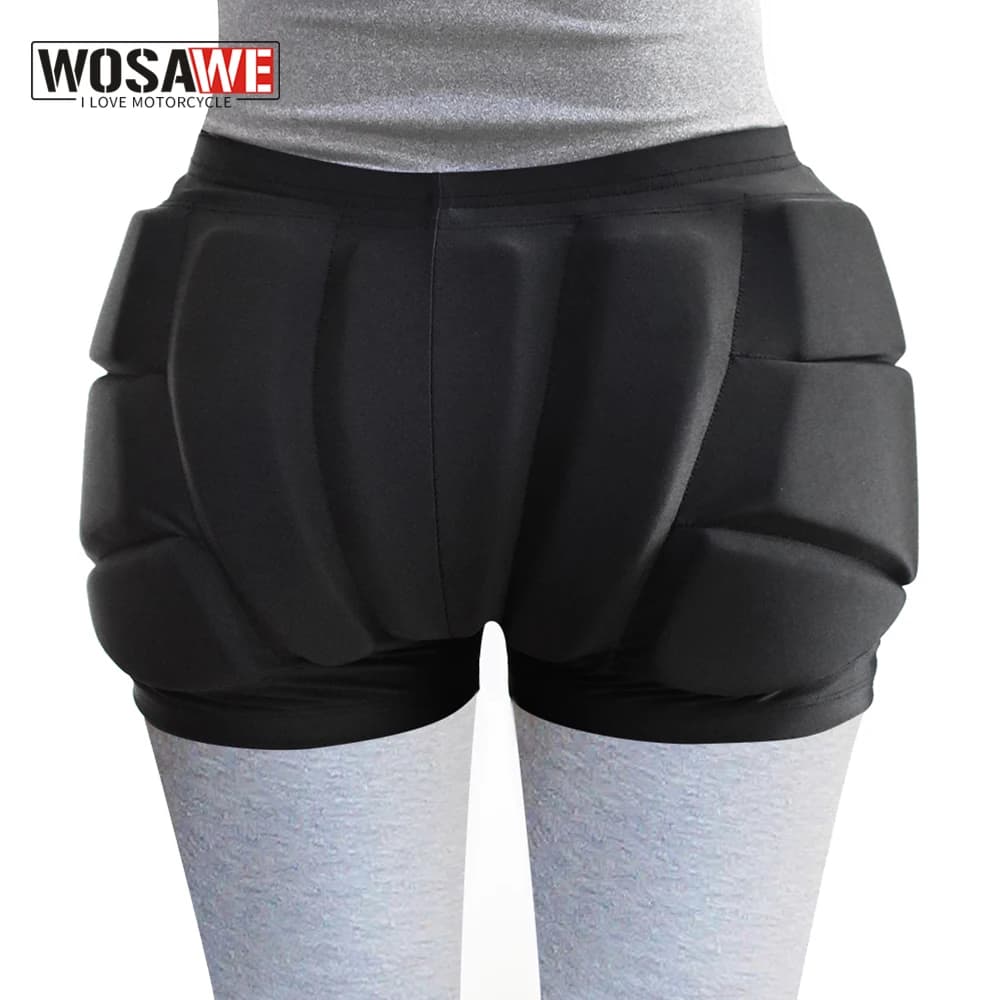 Padded shorts WOSAWE EVA for Snowboard, Skiing, Skating, Hockey, Cycling, Support for Boys and Gloves, for Children and Adults