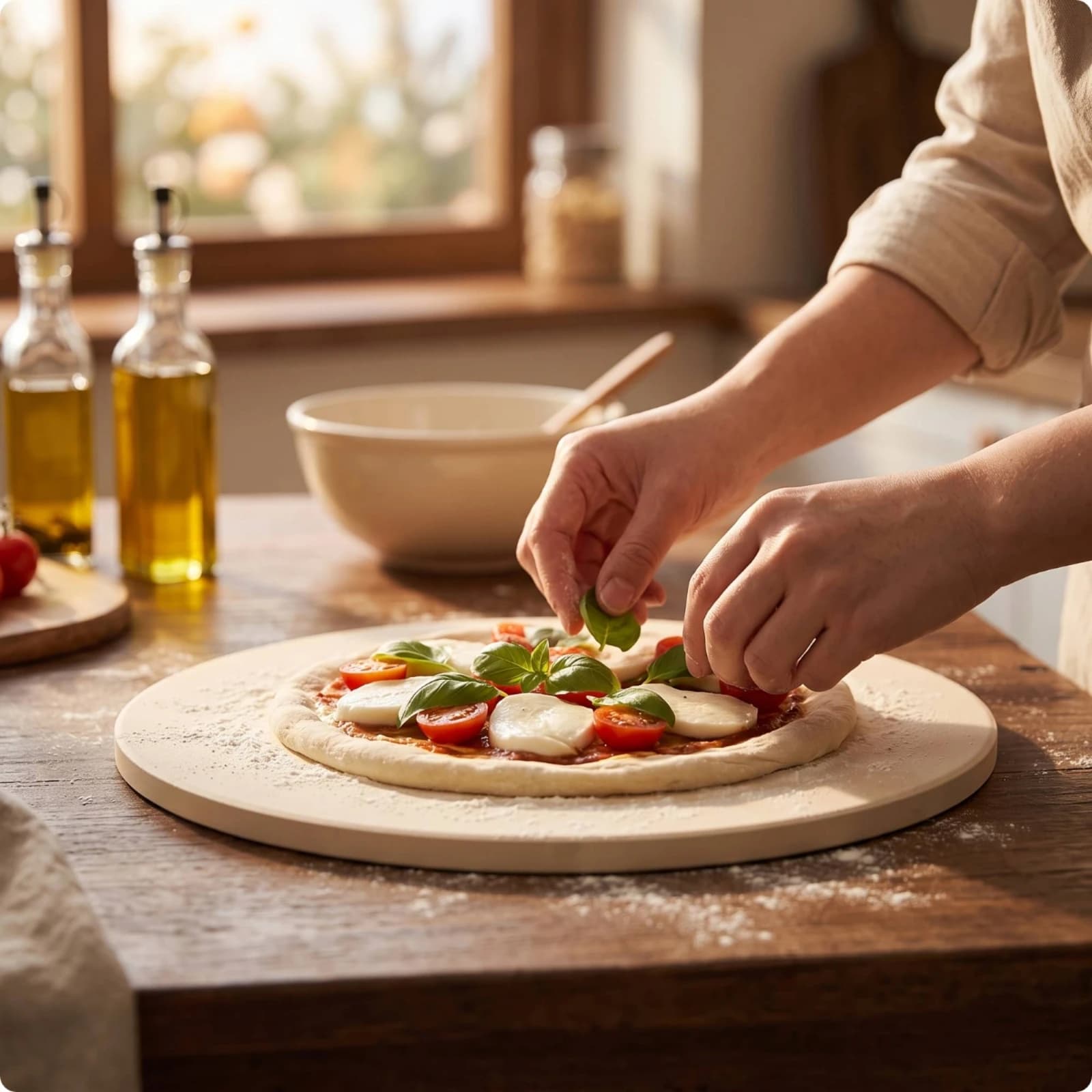 Pizza Stone Even Cooking Baking Board for Home Bakers, Oven, Gas Grill