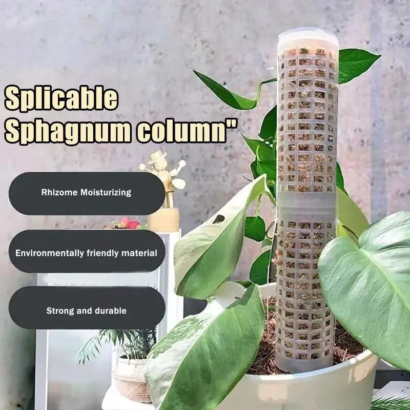6Pcs Moss Pole Plastic Plant Stand Indoor Climbing Plants Guardian Tutors Pot Moss Stick For Plants Growth Garden Supports