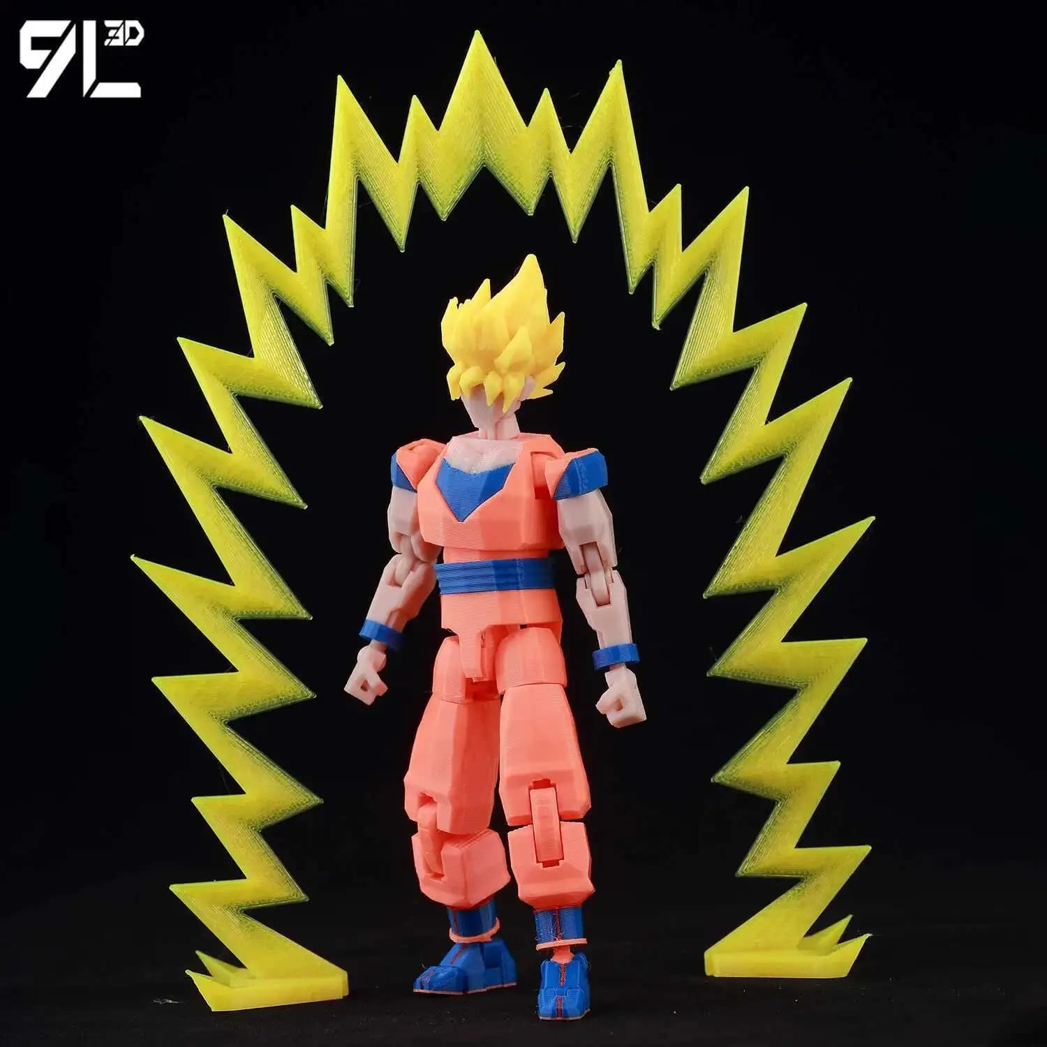 9L3D Stampato Personaggi Anime Lucky Dummy 13 Action Figures Dragon Ball Son Goku Multi-Giunto Mobile Shapeshift Manichino Giocattoli