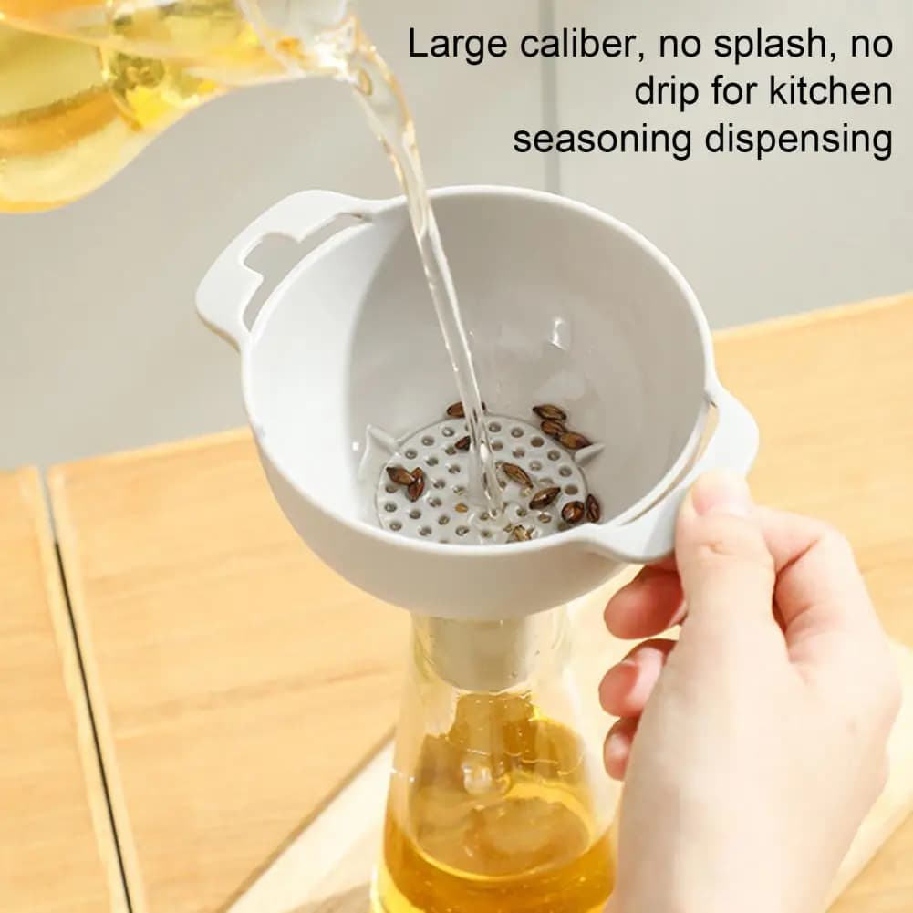 Set di imbuti da cucina Imbuti da cucina senza Bpa per bottiglie Spezie Filtro colino staccabile Multiuso Cucina facile da pulire