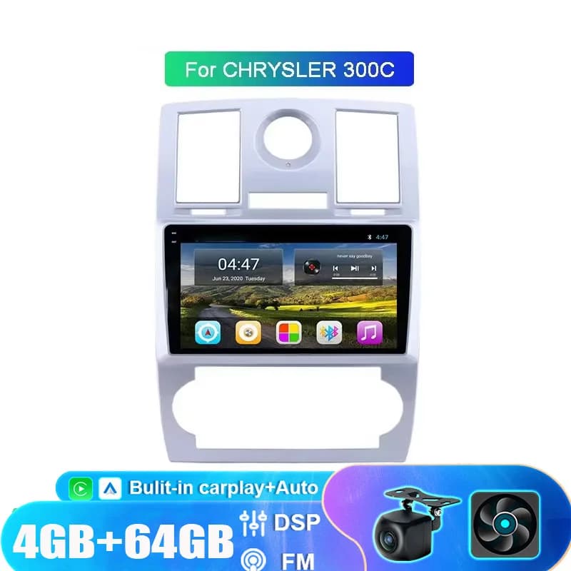 9 "Carplay Per CHRYSLER 300C 6 + 128G Android Multimedia Autoradio Lettore GPS Navigazione Touch Screen Stereo