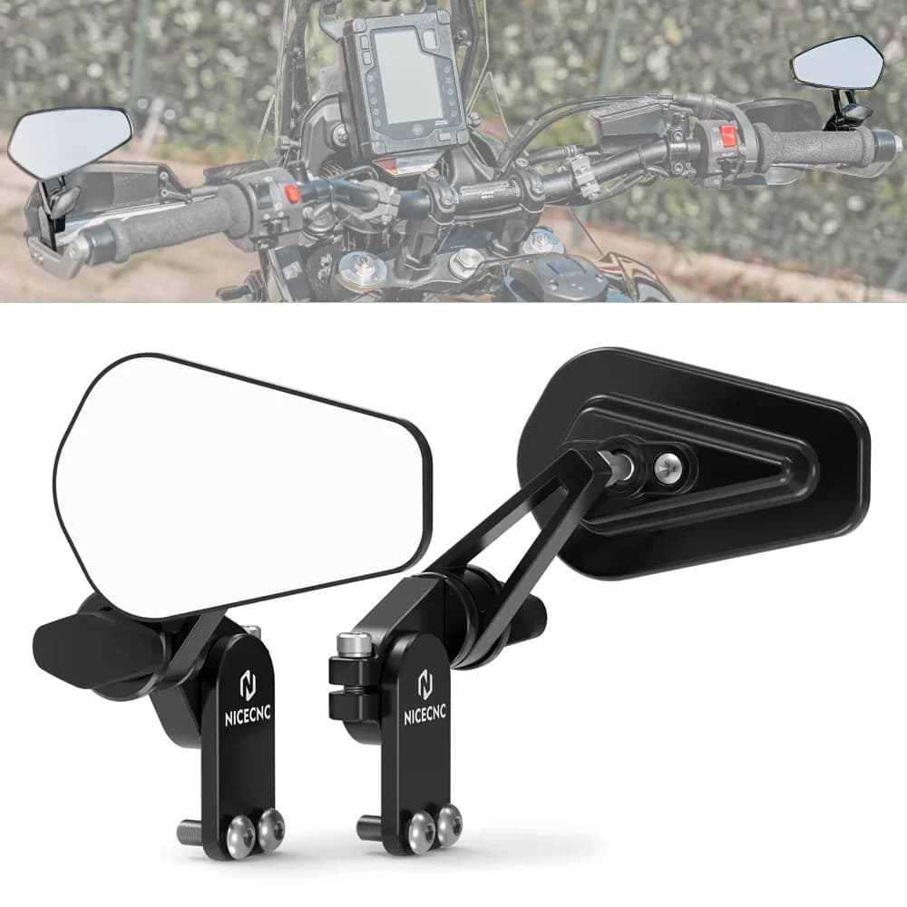 Specchietti universali Quick Flip Arrow per Yamaha Tenere 700 BMW R1200GS R1250GS Adventure Ducati Desertx Specchietti per montaggio su paramani