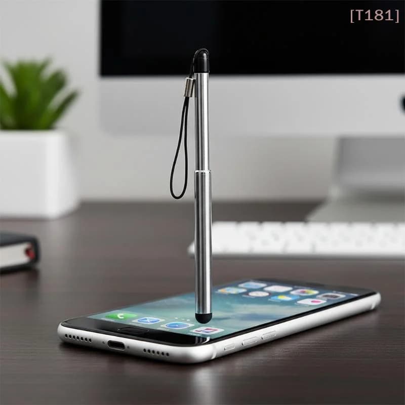 [E] Penna capacitiva universale retrattile per touch screen, per smartphone e tablet