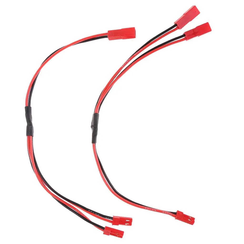 JST Male Female Wire RC Battery Conversion Cable Silicone Splitter for Indoor Helicopter Power