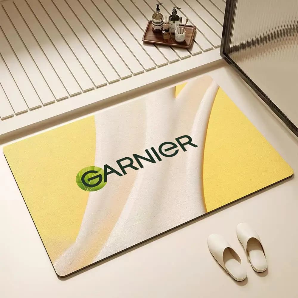 Tappetino da bagno in diatomite G-garnier Fashion Brand – Altamente assorbente, antiscivolo, ad asciugatura rapida