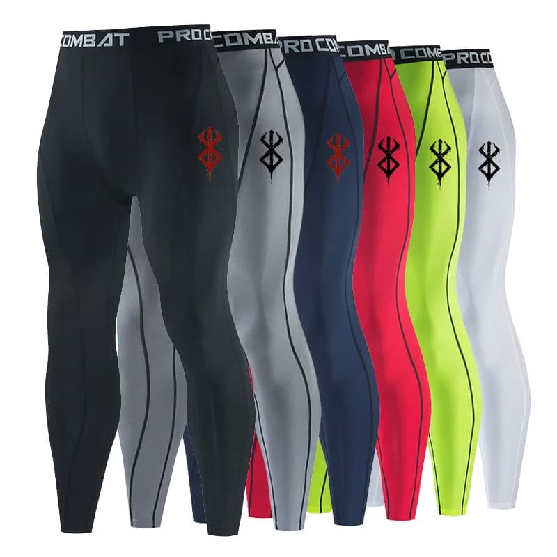 Leggings da corsa ad asciugatura rapida da uomo, palestra, fitness, allenamento, allenamento, jogging, pantaloni sportivi, pantaloni sportivi a compressione alla moda