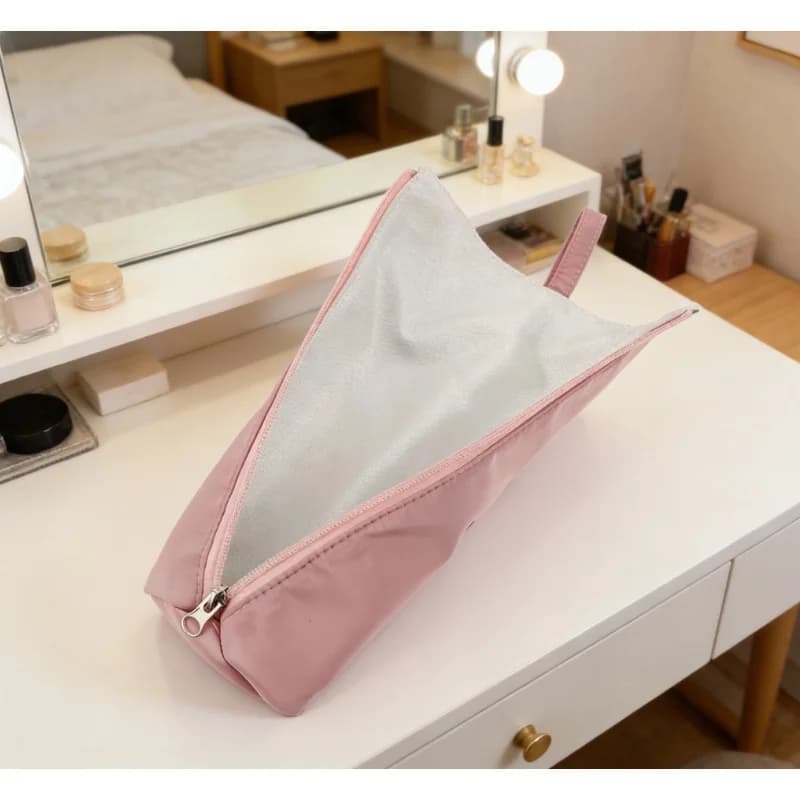 Borsa portaoggetti impermeabile e resistente al calore per ferro arricciacapelli, stile giapponese, borsa portaoggetti per bacchette per permanente, borsa da viaggio portatile