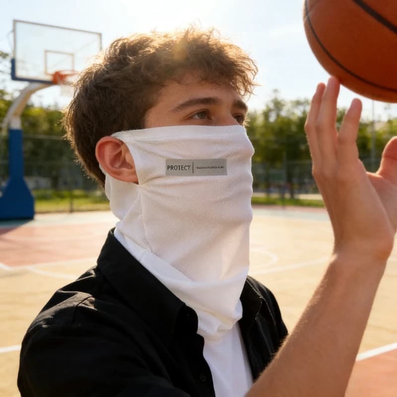 Maschera protettiva UV per ciclismo e guida estiva, modello ampio