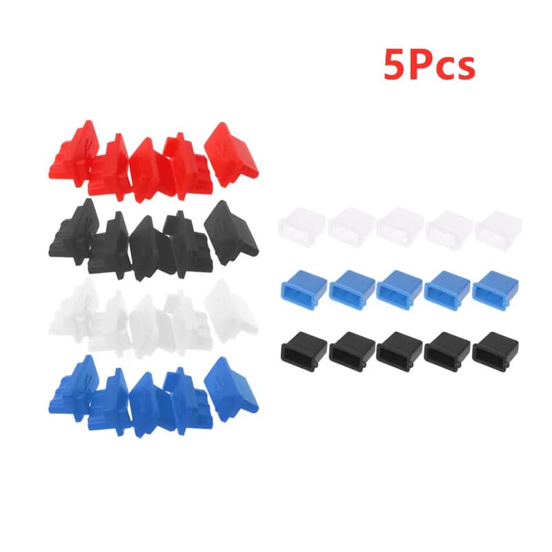 5Pcs USB tipo A maschio/USB femmina tappo antipolvere tappo copertura porta di ricarica USB protezione maschio/femmina Jack Dust Plug